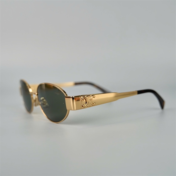 Mắt kính Celine xanh rêu gọng vàng (CL40235U) (PN) +