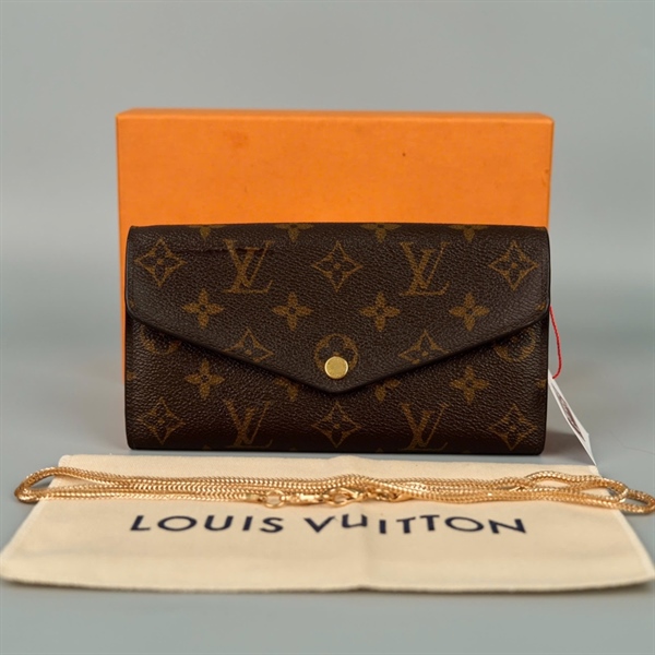 Ví LV Hoa nâu lòng hồng (PN) +