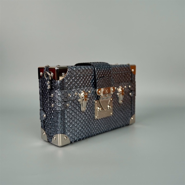 Túi LV trunk da trăn màu bạc (PL4200)sz20 KG+