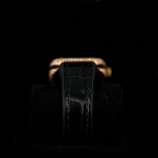 Đồng hồ Franck Muller vàng khối dây đen 125 (HC) KG+