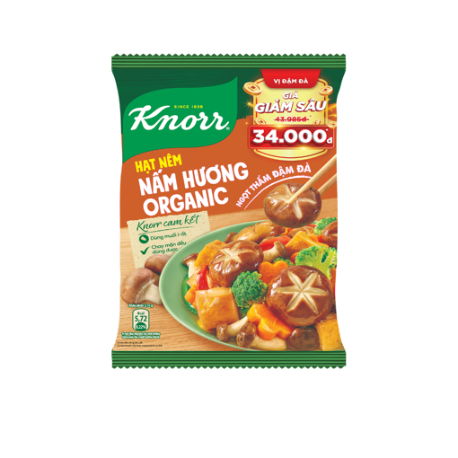Hạt nêm Knorr nấm hương chay
