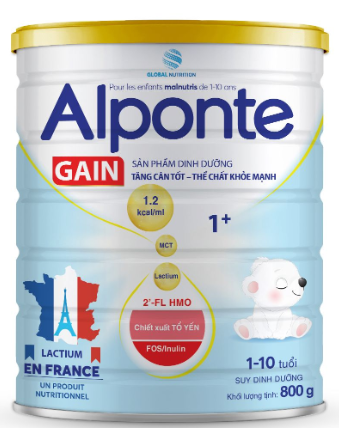 Sữa bột Alponte Gain 1+ (800g)