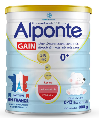 Sữa bột Alponte Gain 0+ (800g)