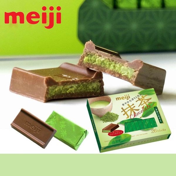 Socola Meiji chocolate box vị matcha hộp 26 viên