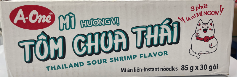 Thùng Mì AONE TÔM CHUA THÁI