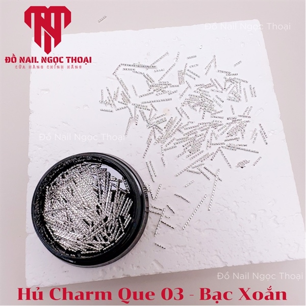 Hủ Charm Que 03 - Bạc Xoắn