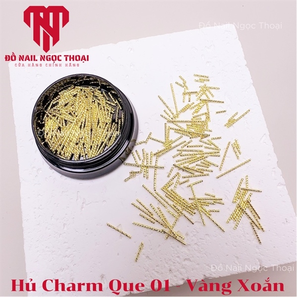 Hủ Charm Que 01 - Vàng Xoắn