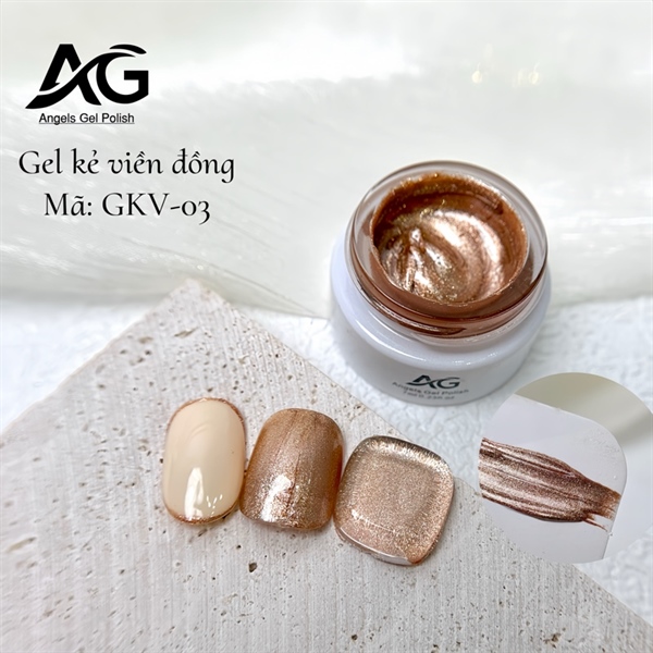 Gel nhũ kẻ viền AG, gel nhũ mịn siêu sáng