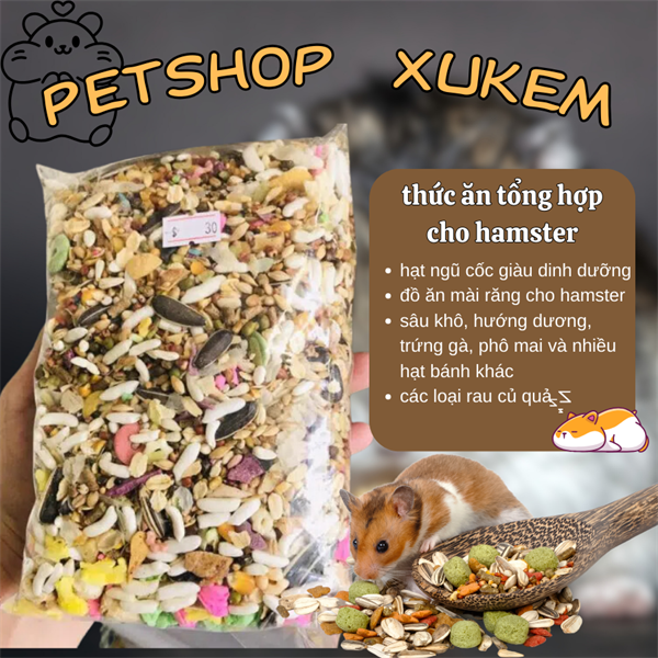 THỨC ĂN CHO CHUỘT HAMSTER (500G)