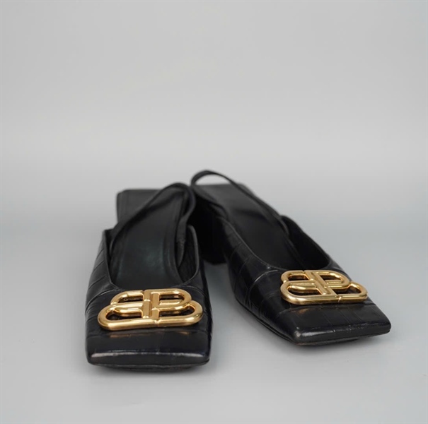 Giày Balenciaga đen sz39.5 cao 6p KG+