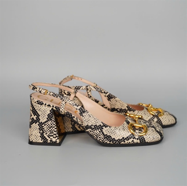 Giày GG 1955 da trăn sz37 cao 9p KG+