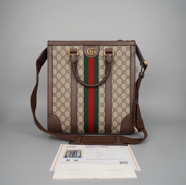 Túi GG tote ophidia xám (724685520981) sz30 (PN) +