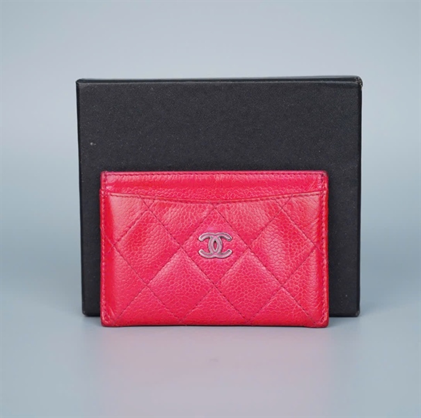 Ví Chanel card hồng (21002496) +