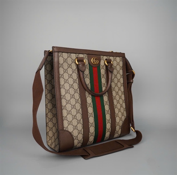 Túi GG tote ophidia xám (724685520981) sz30 (PN) +