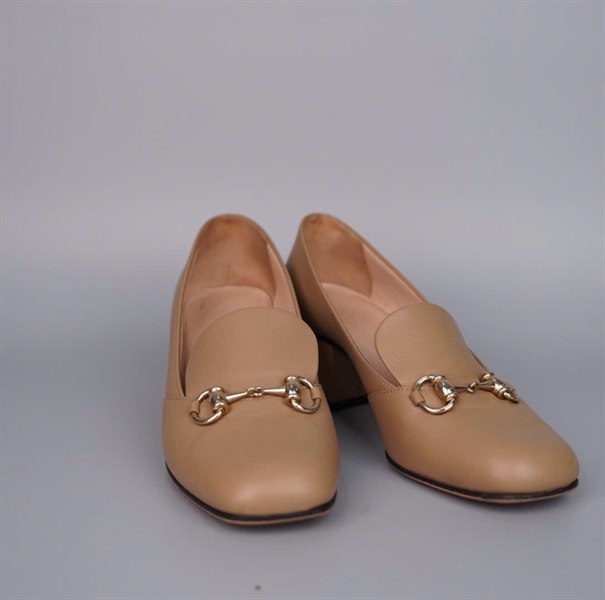 Giày GG 1955 màu nude sz37 cao 6p KG+