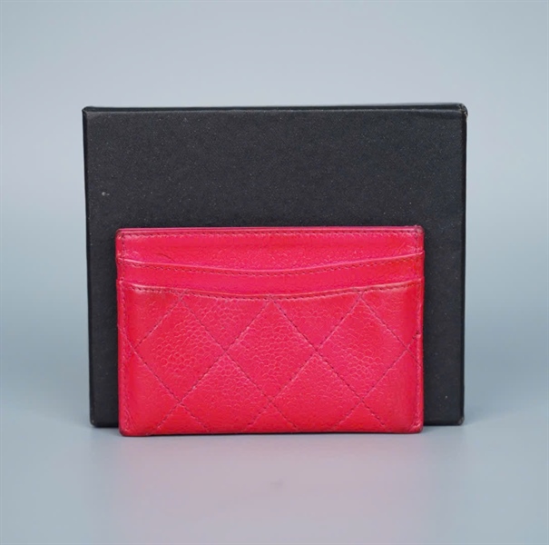 Ví Chanel card hồng (21002496) +