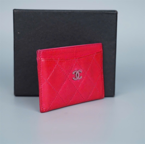 Ví Chanel card hồng (21002496) +