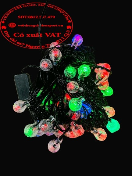 NOEL Dây Đèn Trang Trí Bi Bọt (bi trong)10m đủ màu Bịch