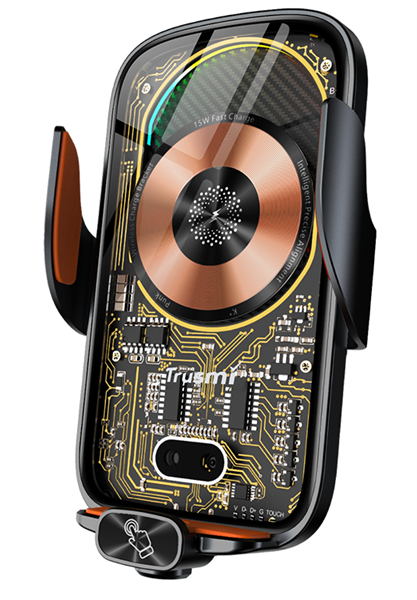 Tẩu sạc 2 cổng dùng trên xe hơi CC07, 1 USB-C công suất 15W màu đen TRUSMI