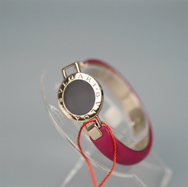 Vòng tay BVL mặt tròn đen phối tím KG+