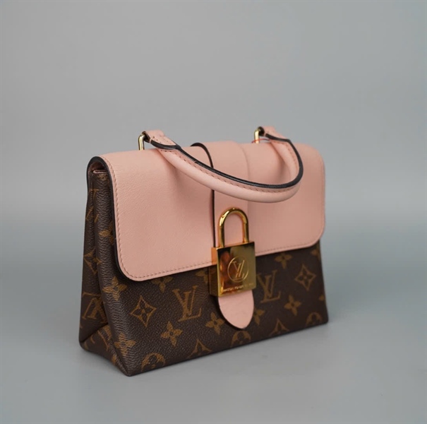 Túi LV Lookit hoa nâu nắp hồng FL0179 sz20 (BQ) KG+
