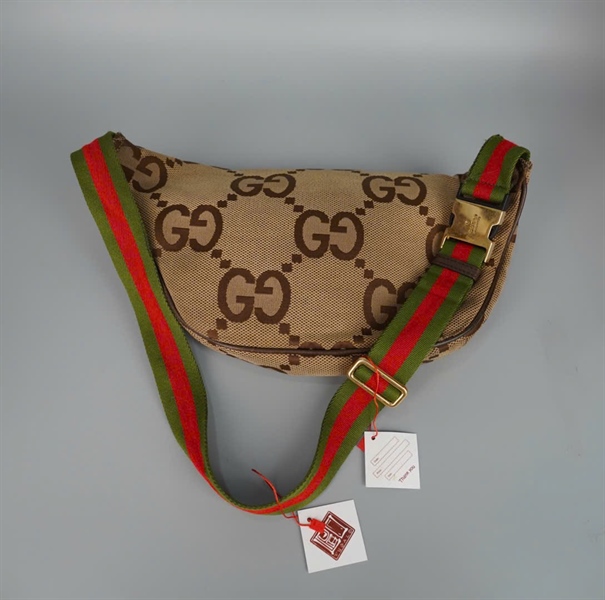 Túi GG Bumbag xám nâu (BQ) KG+