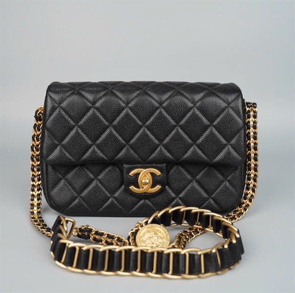 Túi Chanel Classic đen (LC4G0071) sz24 (BQ) KG+