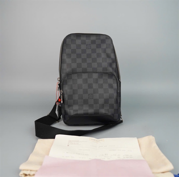 Túi LV đeo chéo ô vuông đen(MB4290) sz18 (BQ) KG+