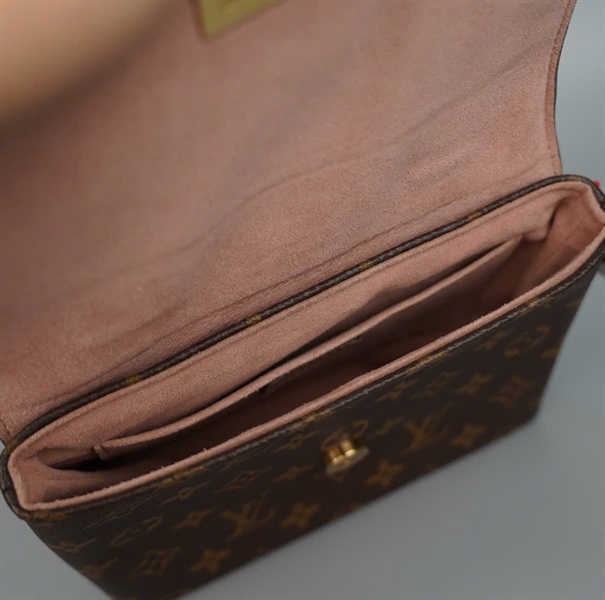 Túi LV Lookit hoa nâu nắp hồng FL0179 sz20 (BQ) KG+