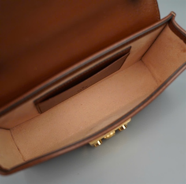 Túi GG Padlock xám đen (652683525040) sz18 KG+