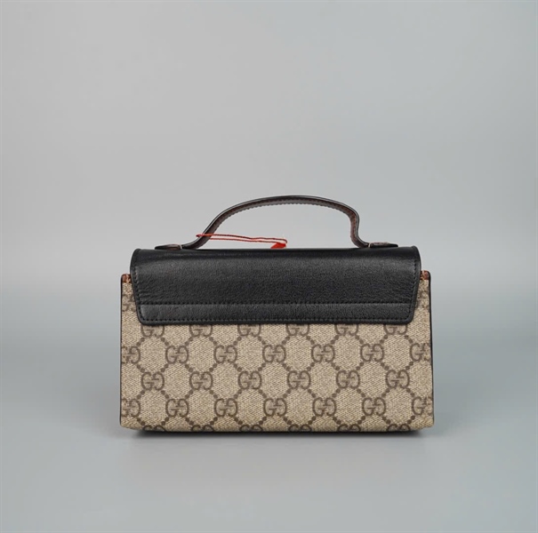 Túi GG Padlock xám đen (652683525040) sz18 KG+