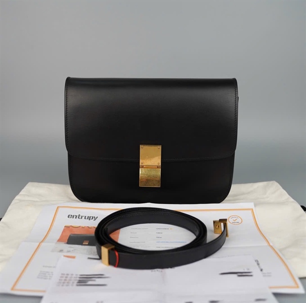 Túi Celine đen trơn (W-GA-3163) sz22 KG+