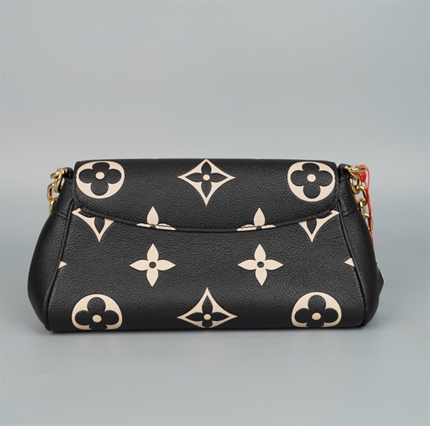 Túi LV hoa trắng nền đen da bê sz24 (BQ) KG+