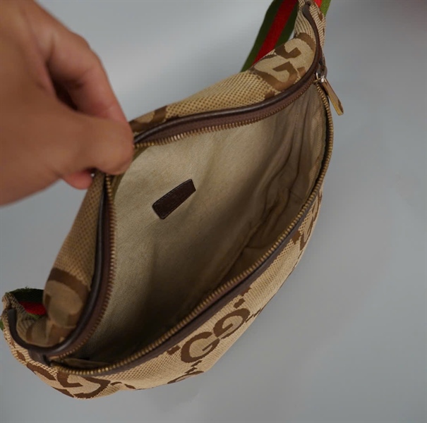 Túi GG Bumbag xám nâu (BQ) KG+