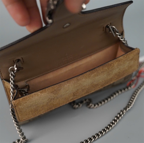 Túi GG Dionysus xám (525040) sz17 (BQ) KG+