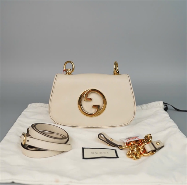 Túi GG trắng 2 strap sz20 (BQ) KG+