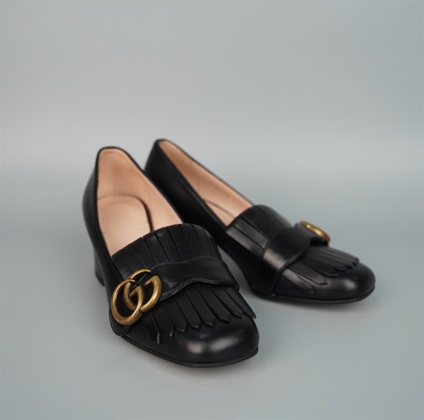 Giày GG Đen sz34.5 cao 5P KG+