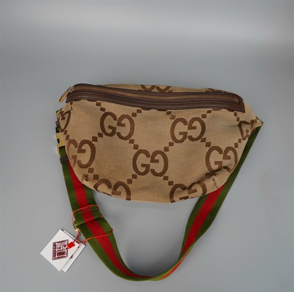 Túi GG Bumbag xám nâu (BQ) KG+