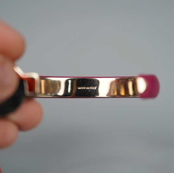 Vòng tay BVL mặt tròn đen phối tím KG+