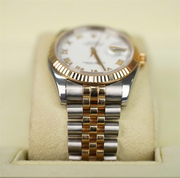 Đồng hồ Rolex mặt tròn quai thép vàng (code 116233) +