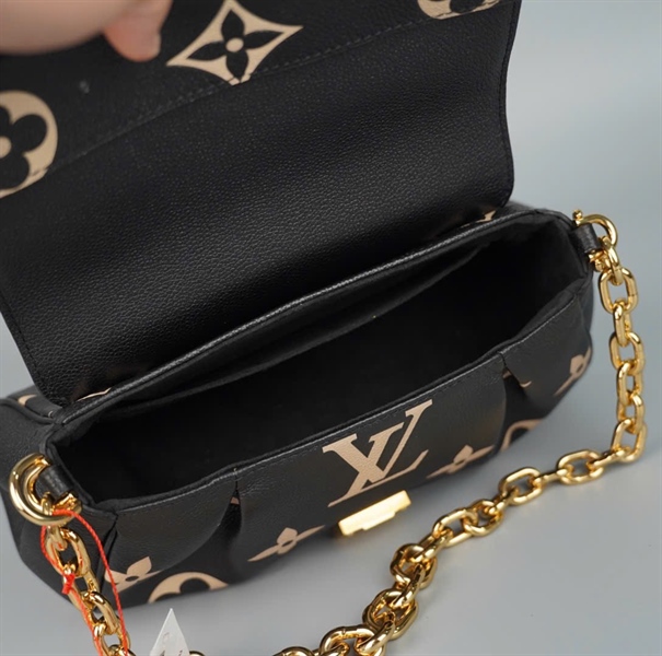 Túi LV hoa trắng nền đen da bê sz24 (BQ) KG+