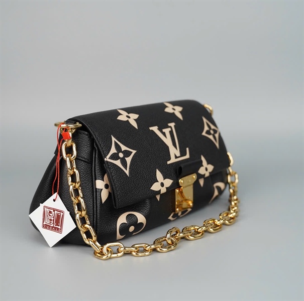 Túi LV hoa trắng nền đen da bê sz24 (BQ) KG+