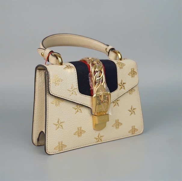 Túi GG Sylvie nude ngôi sao (403075) sz20 (BQ) KG+