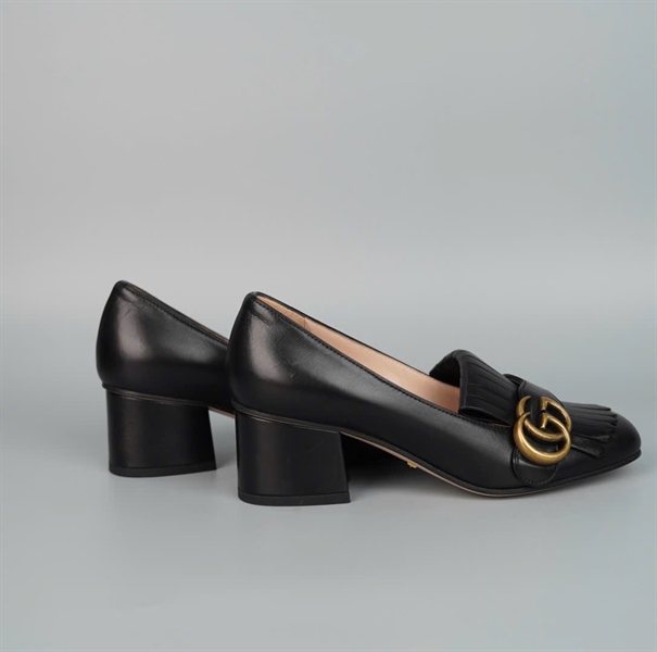 Giày GG Đen sz34.5 cao 5P KG+