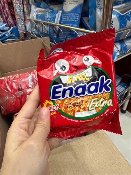 Mỳ ăn liền tẩm giá vị gemez enaak ectra chicken 30g-duoc-ban-tai-Tạp Hoá Thái Lan