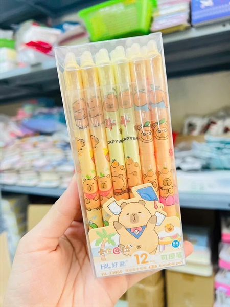 Bút gel xanh xóa được 33065 capybara