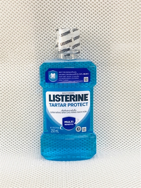 LISTERINE TARTAR PROTECT Nước súc miệng giúp diệt khuẩn, giảm mảng bám, ngừa vôi răng 250ml