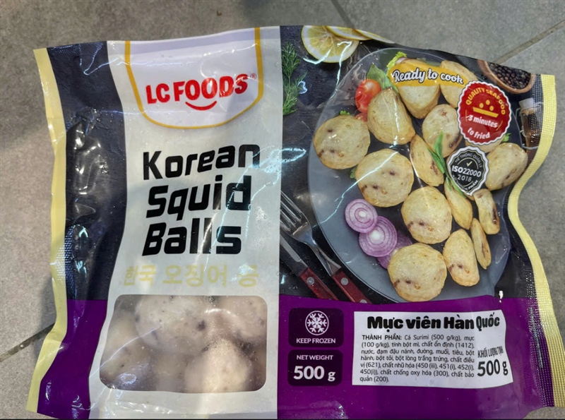 LC mực viên Hàn Quốc 500g - Korean squid balls