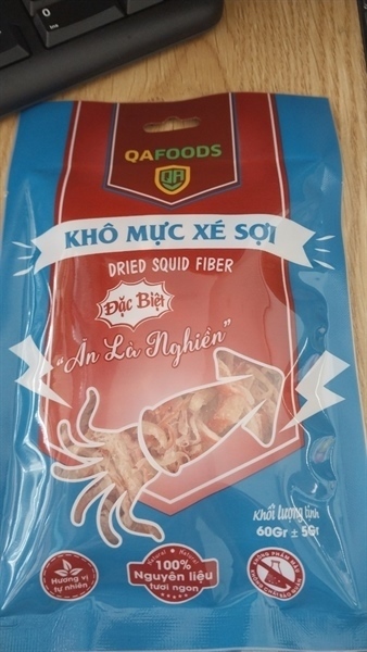 Khô mực xé sợi qa food 60g