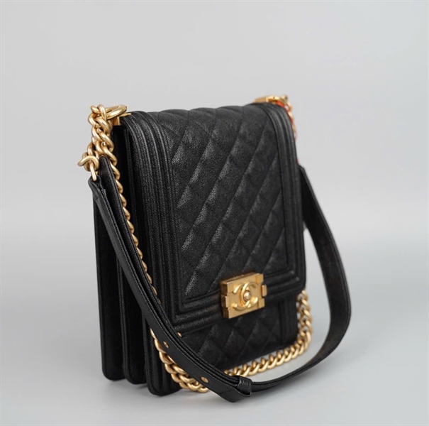 Túi Chanel đen đeo chéo (27240344) sz16 (HC) +